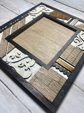 Load image into Gallery viewer, Vintage Rustic Picture Frame File SVG, Glowforge Farmhouse, LuckyHeartDesignsCo