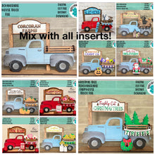 Load image into Gallery viewer, Interchangeable Truck Insert Sign File SVG, Glowforge, LuckyHeartDesignsCo