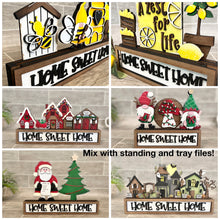 Load image into Gallery viewer, Standing File Interchangeable Holder Box File SVG, Glowforge, LuckyHeartDesignsCo