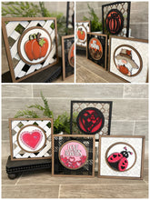 Load image into Gallery viewer, Patterned Backer Boards for Interchangeable Shiplap Inserts File SVG, Glowforge Laser, LuckyHeartDesignsCo