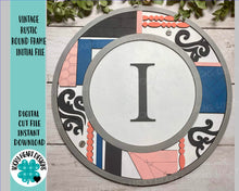 Load image into Gallery viewer, Vintage Rustic Round Frame File SVG, Glowforge Farmhouse, LuckyHeartDesignsCo