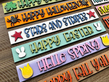 Load image into Gallery viewer, Front Signs for Standing File Interchangeable Holder Box File SVG, Glowforge, LuckyHeartDesignsCo