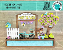 Load image into Gallery viewer, Holder Box Spring Flower Add On File SVG, Glowforge, LuckyHeartDesignsCo