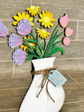 Load image into Gallery viewer, Mother's Day Vase File SVG, Glowforge Farmhouse Floral, LuckyHeartDesignsCo