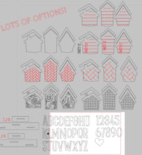 Load image into Gallery viewer, Party Of Family Home Standing Houses Centerpiece File SVG, Mantle Decor Glowforge, LuckyHeartDesignsCo