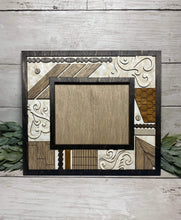 Load image into Gallery viewer, Vintage Rustic Picture Frame File SVG, Glowforge Farmhouse, LuckyHeartDesignsCo