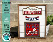 Load image into Gallery viewer, Interchangeable Truck Insert Leaning Sign File SVG, Glowforge, LuckyHeartDesignsCo