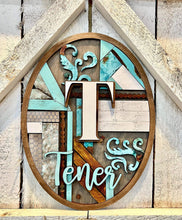 Load image into Gallery viewer, Vintage Rustic Oval File SVG, Glowforge Farmhouse, LuckyHeartDesignsCo