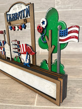 Load image into Gallery viewer, Holder Box Fourth Of July Add On File SVG, Glowforge Summer , LuckyHeartDesignsCo