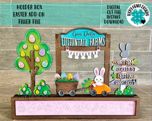 Load image into Gallery viewer, Holder Box Easter Add On File SVG, Glowforge, LuckyHeartDesignsCo