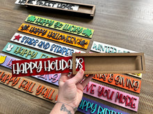 Load image into Gallery viewer, Front Signs for Standing File Interchangeable Holder Box File SVG, Glowforge, LuckyHeartDesignsCo