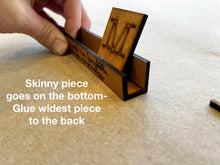 Load image into Gallery viewer, Scrabble Quote Family Home Sign File SVG, Glowforge, Tiered Tray, Mother's Day, alphabet file