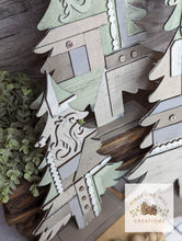 Load image into Gallery viewer, Vintage Rustic Christmas Tree File SVG, Glowforge Farmhouse, LuckyHeartDesigns