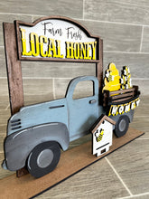 Load image into Gallery viewer, Honey Bee Interchangeable Farmhouse Truck File SVG, Glowforge Summer, LuckyHeartDesignsCo
