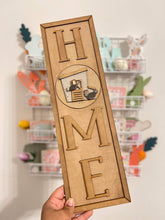 Load image into Gallery viewer, Farm Chicken Round Interchangeable Leaning Sign File SVG, Farm Tiered Tray Glowforge, LuckyHeartDesignsCo