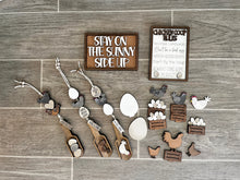 Load image into Gallery viewer, Farm Chicken Scoop Gumball Sign Bundle File SVG, Glowforge, Tiered Tray, LuckyheartDesignsCo