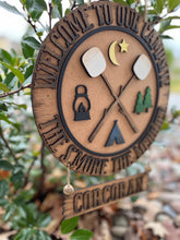 Load image into Gallery viewer, Welcome To Our Campsite Sign File Svg, Glowforge Laser, S'mores Camping,LuckyHeartDesignsCo