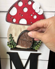 Load image into Gallery viewer, Gnome Mushroom Interchangeable Vertical Porch File SVG, Glowforge, LuckyHeartDesignsCo
