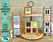 Load image into Gallery viewer, MINI Backers Interchangeable Leaning Sign File SVG, Glowforge, LuckyHeartDesignsCo