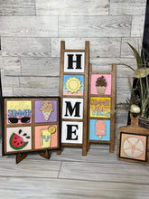 Load image into Gallery viewer, MINI Summer Interchangeable Leaning Sign File SVG, Tiered Tray Glowforge, LuckyHeartDesignsCo