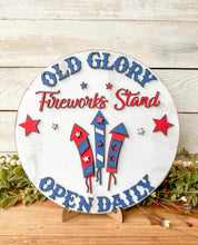 Load image into Gallery viewer, USA Wall Collage File, Fourth of July, Glowforge Sign Laser, LuckyHeartDesignsCo