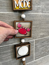 Load image into Gallery viewer, MINI Vertical Hanging Banner Interchangeable Leaning Sign File SVG, Frame Tiered Tray Glowforge, LuckyHeartDesignsCo