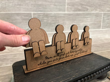 Load image into Gallery viewer, Sitting Family Mother's Day File SVG, Glowforge, Tiered Tray, Mother's Day, LuckyHeartDesignsCo