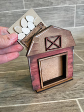 Load image into Gallery viewer, MINI Standing Barn Interchangeable Leaning Sign File SVG, Chicken Farm Tiered Tray Glowforge, LuckyHeartDesignsCo