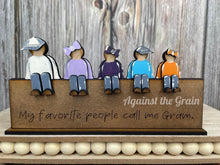 Load image into Gallery viewer, Sitting Family Mother's Day File SVG, Glowforge, Tiered Tray, Mother's Day, LuckyHeartDesignsCo