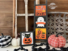 Load image into Gallery viewer, This Is Halloween Interchangeable Leaning Sign File SVG, Glowforge Tiered Tray, LuckyHeartDesignsCo