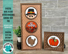 Load image into Gallery viewer, Chicken Wire Round Interchangeable Leaning Sign File SVG, Glowforge, Farmhouse, LuckyHeartDesignsCo