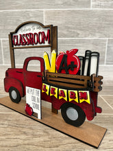 Load image into Gallery viewer, School Teacher add on Interchangeable Farmhouse Truck File SVG, Glowforge, LuckyHeartDesignsCo