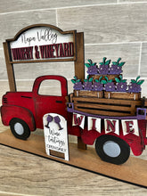 Load image into Gallery viewer, Wine add on Interchangeable Farmhouse Truck File SVG, Glowforge, LuckyHeartDesignsCo