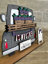 Load image into Gallery viewer, Wine add on Interchangeable Farmhouse Truck File SVG, Glowforge, LuckyHeartDesignsCo