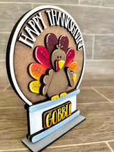 Load image into Gallery viewer, Thanksgiving Snow Globe Interchangeable File SVG, Glowforge, Tiered Tray LuckyHeartDesignsCo