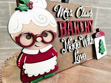 Load image into Gallery viewer, Mrs. Claus Christmas Quick and Easy Tiered Tray File SVG, Glowforge Christmas, LuckyHeartDesignsCo