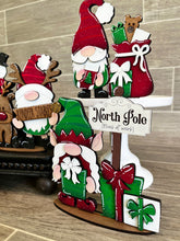 Load image into Gallery viewer, Christmas Tiered Tray Gnome File SVG, Rudolph, Elf, Snowman, Glowforge, LuckyHeartDesignsCo