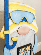 Load image into Gallery viewer, Summer Tall Porch Interchangeable Leaning Sign Gnome File SVG, Glowforge Mermaid, LuckyHeartDesignsCo