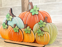 Load image into Gallery viewer, Pumpkin Patch Standing Sign File SVG, Fall Glowforge, Fall, Personalized, Family, LuckyHeartDesignsCo