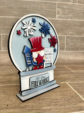 Load image into Gallery viewer, Fourth Of July Snow Globe Interchangeable File SVG, Glowforge, Tiered Tray LuckyHeartDesignsCo