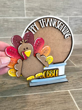 Load image into Gallery viewer, Thanksgiving Snow Globe Interchangeable File SVG, Glowforge, Tiered Tray LuckyHeartDesignsCo