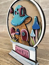 Load image into Gallery viewer, Mushroom Snow Globe Interchangeable File SVG, Glowforge Fairy, Gnome, Tiered Tray LuckyHeartDesignsCo