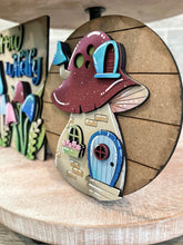 Load image into Gallery viewer, Mushroom Quick and Easy Tiered Tray File SVG, Glowforge Gnome Tier Tray, LuckyHeartDesignsCo