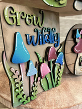 Load image into Gallery viewer, Mushroom Quick and Easy Tiered Tray File SVG, Glowforge Gnome Tier Tray, LuckyHeartDesignsCo