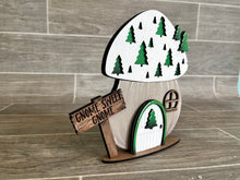 Load image into Gallery viewer, Gnome Mushroom Christmas Tree Interchangeable House File SVG, (add on) Tiered Tray, Glowforge, LuckyHeartDesignsCoPeace Love