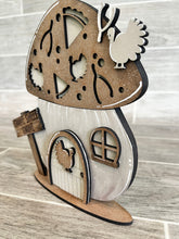 Load image into Gallery viewer, Gnome Mushroom Thanksgiving Interchangeable House File SVG, (add on) Pumpkin Tiered Tray, Glowforge, LuckyHeartDesignsCoPeace Love