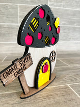 Load image into Gallery viewer, Gnome Mushroom School Interchangeable House File SVG, (add on) Tiered Tray, Glowforge, LuckyHeartDesignsCo