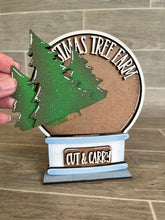 Load image into Gallery viewer, Christmas Tree Farm Snow Globe Interchangeable File SVG, Glowforge, Tiered Tray LuckyHeartDesignsCo
