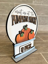 Load image into Gallery viewer, Pumpkin Patch Fall Snow Globe Interchangeable File SVG, Glowforge Pumpkin, Tiered Tray LuckyHeartDesignsCo