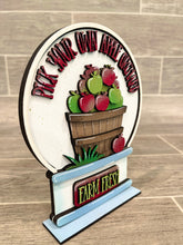 Load image into Gallery viewer, Apple Snow Globe Interchangeable File SVG, Glowforge Pumpkin, Fall Tiered Tray LuckyHeartDesignsCo